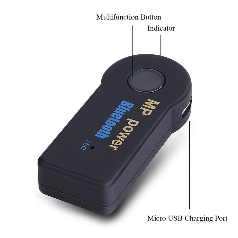 Interface Bluetooth et Auxiliaire pour voiture AUDI connecteur mini ISO Kit Mains Libres Streaming Audio avec Micro